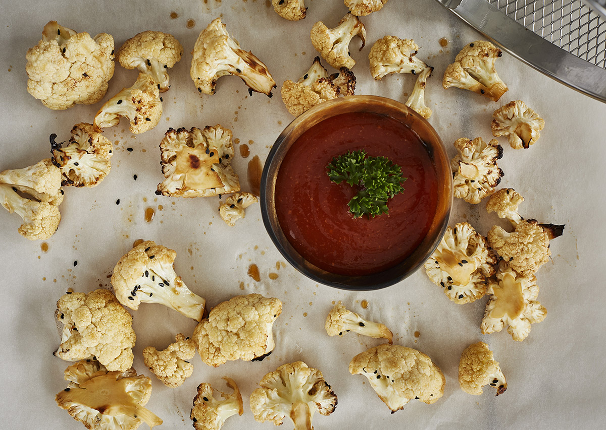 Air Fryer Honey Garlic Cauliflower Bites Recipe Foreman
